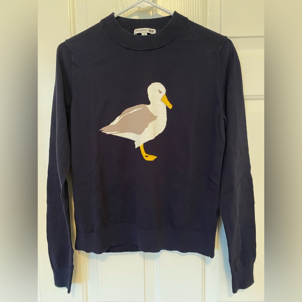JW Anderson for Uniqlo Navy Sweater with Duck Design